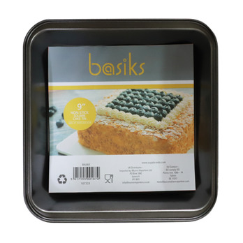 Basiks Non Stick Square Cake Tin 9"