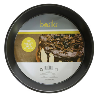 Basiks Non Stick Round Cake Tin 10"