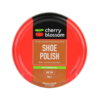 Cherry Blossom Shoe Polish Mid Tan 40g
