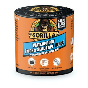 Gorilla Waterproof Patch & Seal Tape 3m Black