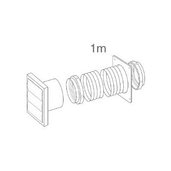 Manrose Gravity Grill 4" Grey