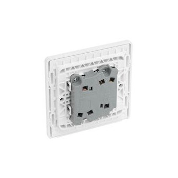 BG 20a 16ax 2g 2 Way Plastic Switch Pearlescent White