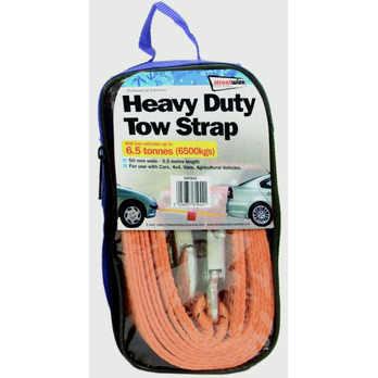 Streetwize Towing Belt 6.5 Tonne - 50mm wide, 3.5 metre length