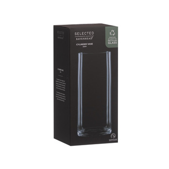 Ravenhead Cylinder Vase Gift Boxed 23cm
