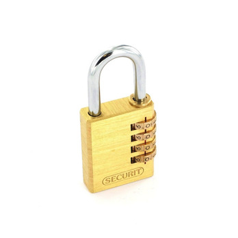 Securit Resettable Code Lock Brass 40mm