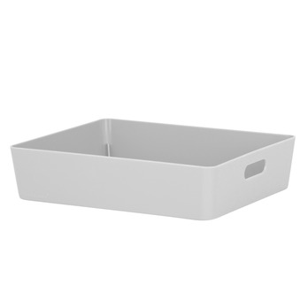 Wham Studio Rectangular Basket 25 x 20 x 6cm Cool Grey