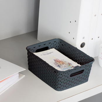 Curver My Style Box Anthracite Small -  Ideal for organising books, stationery