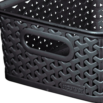 Curver My Style Box Anthracite Small -  Ideal for organising books, stationery