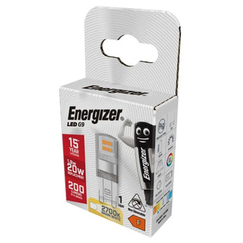 Energizer LED G9 200lm 2700k Warm White 1.8w - 200 Lumen & Non-Dimmable