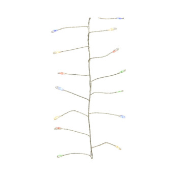 Kaemingk Micro LED Cluster Twinkle Lights 480 Multi Coloured /Silver Cable