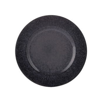 Mason Cash Reactive Linear Black Dinner Plate 27cm