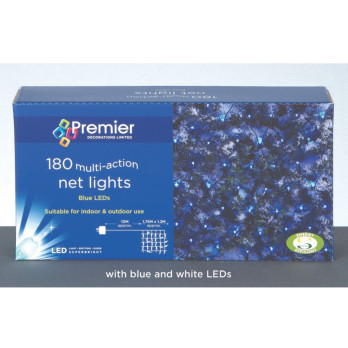 Premier Multi Action Blue White Net Light 180 LED