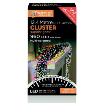 Premier 960 LED Multi Action Cluster Brights With Timer Multi/Green