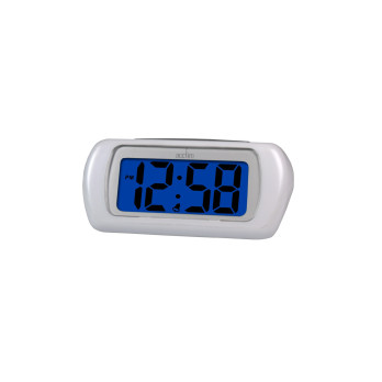 Acctim Auric LCD Clock White