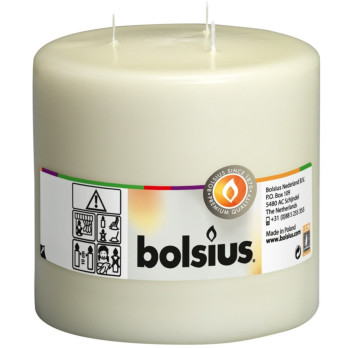 Bolsius Mammoth Candle Ivory 150/150 Pure fragrance experience Without animal fat