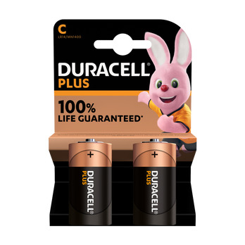 Duracell Plus Alkaline Batteries C