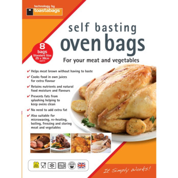 Toastabags Oven Roasting Bags Standard (25X38cm) 8 Pack