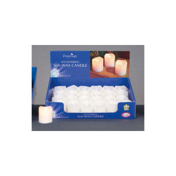 Premier Cream Flicker Wax Candle 5cm