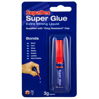 SupaDec Super Glue 3g Extra Strong Liquid 