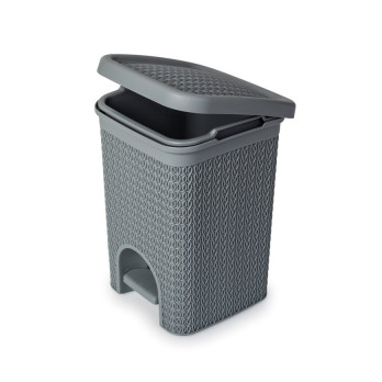 Blue Canyon Lace Design Pedal Bin 5L Grey