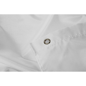 Croydex Textile Shower Curtain - Plain Polyester White