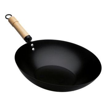 FIRST CHOICE Non Stick Wok With Wooden Handle 30cm 