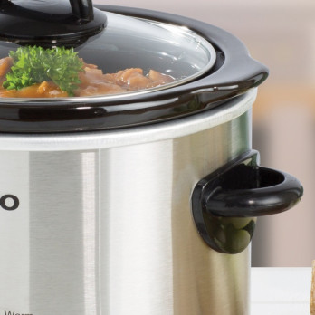 Daewoo Stainless Steel Slow Cooker 1.5L 3 heat settings 100W power