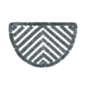 Groundsman Half Round Wire Scraper Mat 40 x 60cm Grey