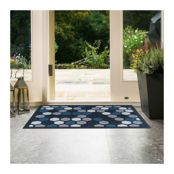 Groundsman Scrape N Sorb Mat 40 x 60cm Hexagonal Blue
